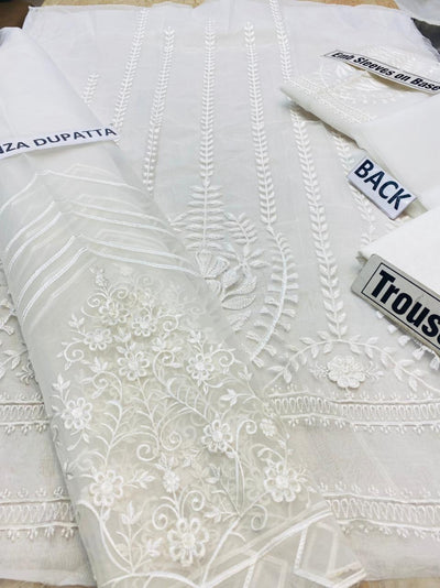 Sapphirestudio Design#11 Organza Lawn inner  Embroidered 3 pc