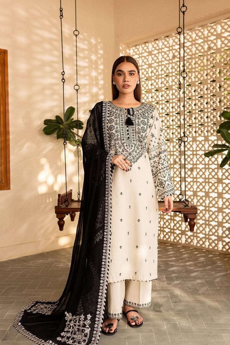 Batik Embroidered lawn Three Piece BT-88