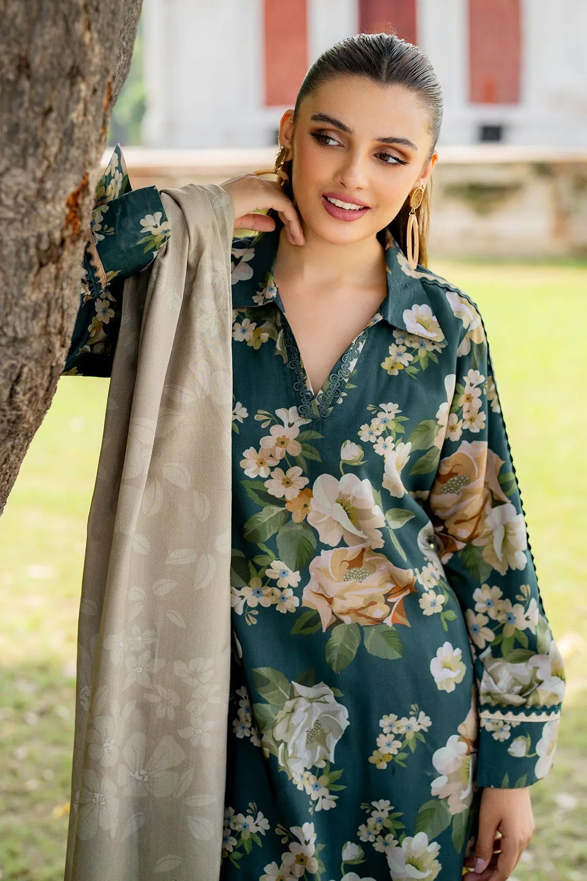Baroque D-790 Printed three  piece