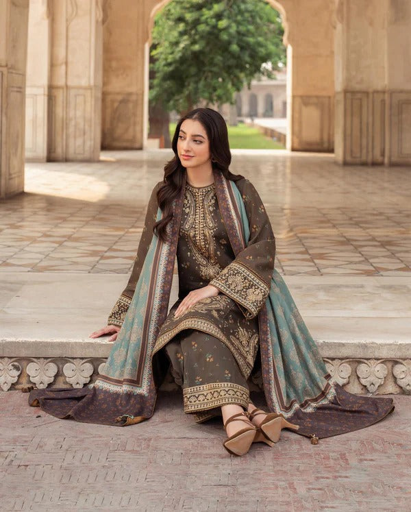 jazmin Embroidered lawn Three Piece D-30